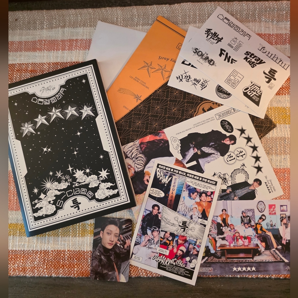 STRAY KIDS 5 STAR ALBUM  - BANGCHAN PC INCLUDED - Pieces All Inckuded In Picture